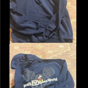 Disney parks hoodie navy bluee men’s size XL unisex too